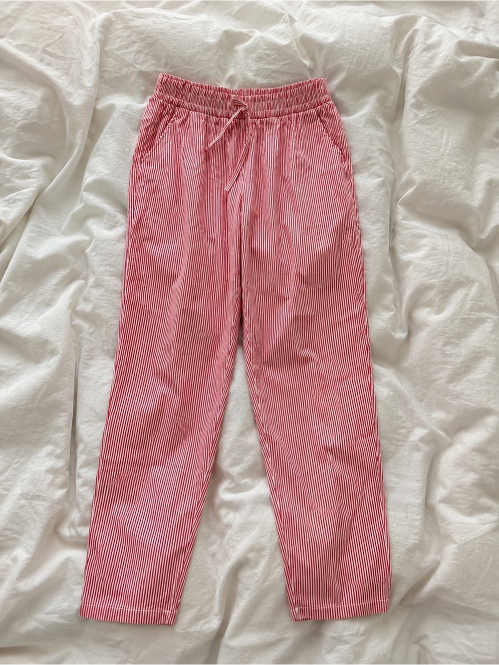 🌼 3/$15 Coastal Red and White Striped Pajama Pants S